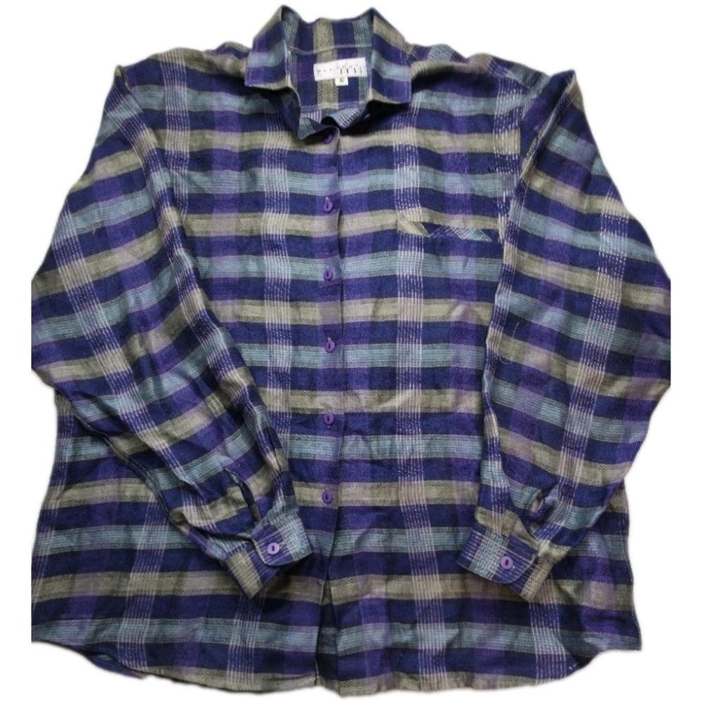 Melvin Paul Shirt Long Sleeves 100% Linen Size 10